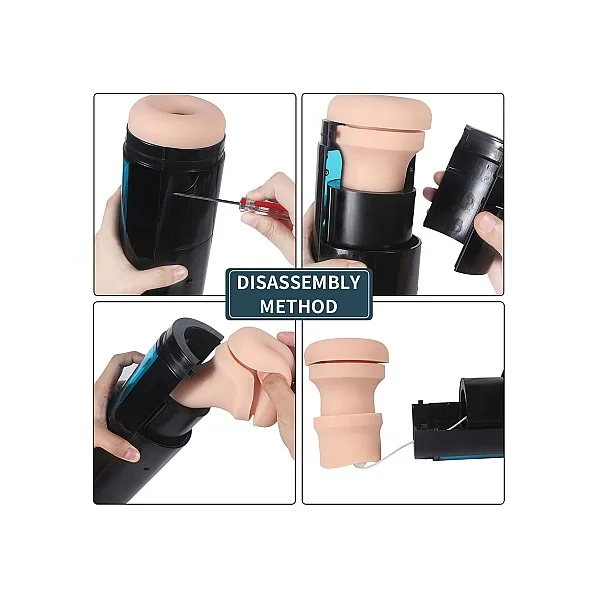 Hismith KlicLok Vibr Stroker - Lichte huidskleur van het merk HiSmith - Sleeve Masturbators - online bestellen bij Masculum.nl. De discrete online seks-toys en erotisch heren ondergoed winkel voor gay & hetero mannen.