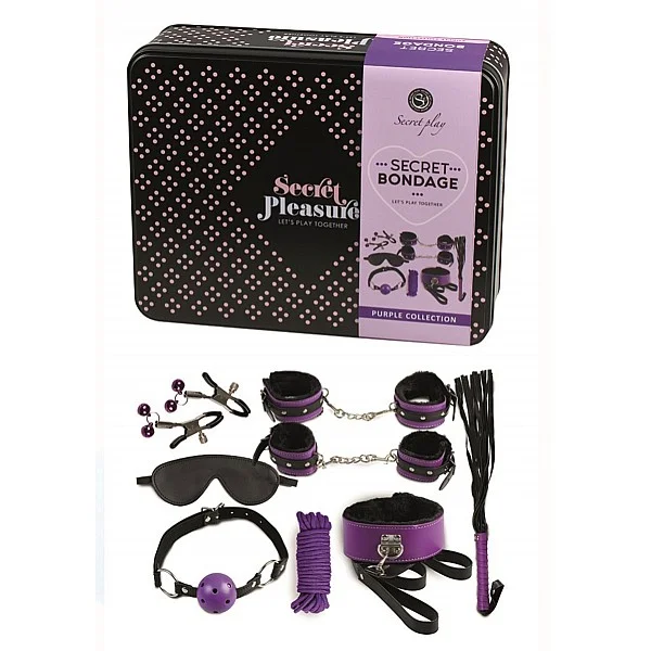 Bondage Kit Two Colours - Paars van het merk Secret Play - Bondage Sets - online kopen bij Masculum.nl. De discrete online seks-toys en erotisch heren ondergoed winkel voor gay & hetero mannen.