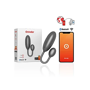 Oninder Denver Vibrating Egg + App - Zwart