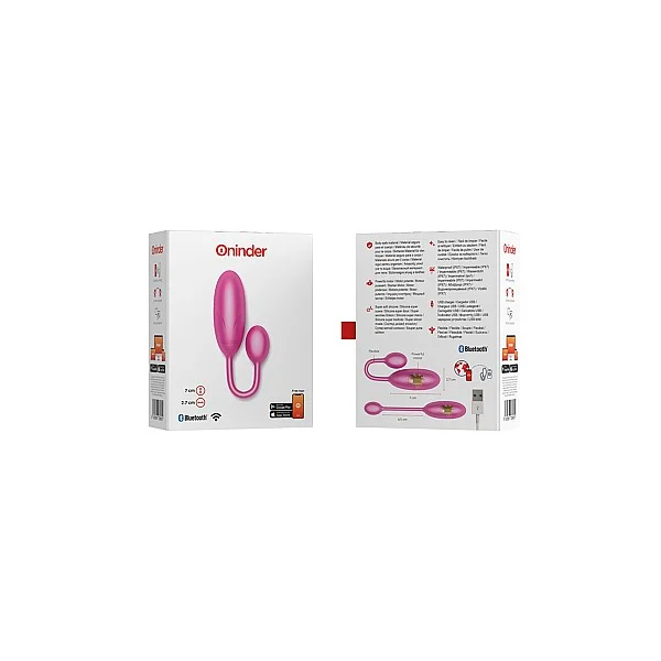 Oninder Denver Vibrating Egg + App - Roze van het merk Oninder - Waterdichte Vibrators - online kopen bij Masculum.nl. De discrete online seks-toys en erotisch heren ondergoed winkel voor gay & hetero mannen.