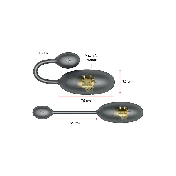Tokyo Vibrating Egg + App - Zwart van het merk Oninder - Vibrerende Eitjes - online kopen bij Masculum.nl. De discrete online seks-toys en erotisch heren ondergoed winkel voor gay & hetero mannen.