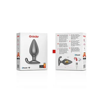 Rio Vibrating Anal Plug + App - Zwart