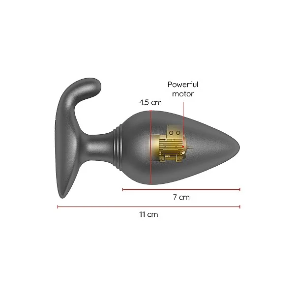 Rio Vibrating Anal Plug + App - Zwart van het merk Oninder - Buttplugs - online bestellen bij Masculum.nl. De discrete online seks-toys en erotisch heren ondergoed winkel voor gay & hetero mannen.