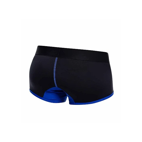 MaleBasics Neon Trunk - Blauw van het merk Malebasics - Heren Lingerie - online bestellen bij Masculum.nl. De discrete online seks-toys en erotisch heren ondergoed winkel voor gay & hetero mannen.