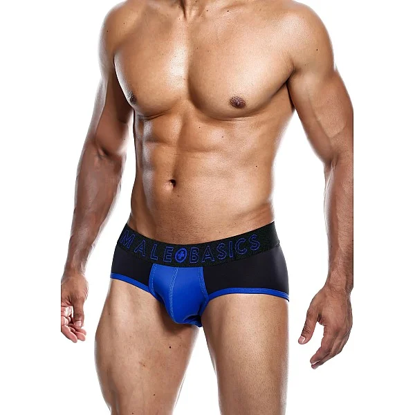 MaleBasics Neon Brief - Blauw van het merk Malebasics - Heren Lingerie - online kopen bij Masculum.nl. De discrete online seks-toys en erotisch heren ondergoed winkel voor gay & hetero mannen.