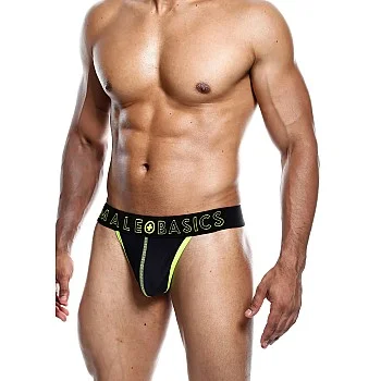 MaleBasics Neon Thong - Geel