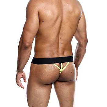 MaleBasics Neon Thong - Geel
