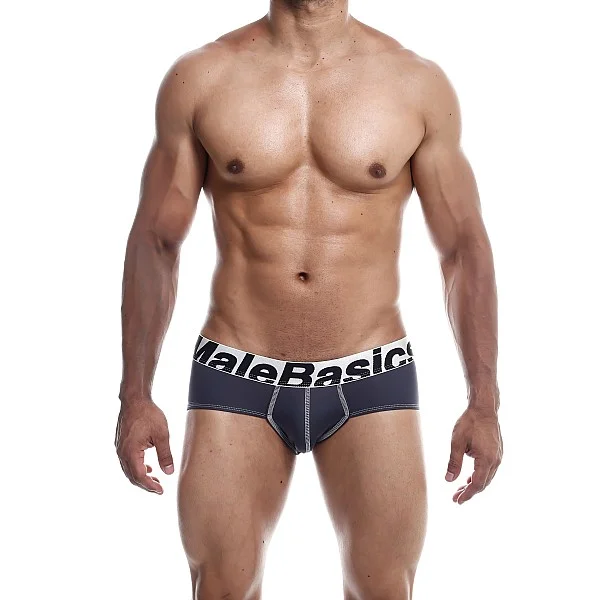 MaleBasics Microfiber Brief - Grijs van het merk Malebasics - Heren Lingerie - online bestellen bij Masculum.nl. De discrete online seks-toys en erotisch heren ondergoed winkel voor gay & hetero mannen.