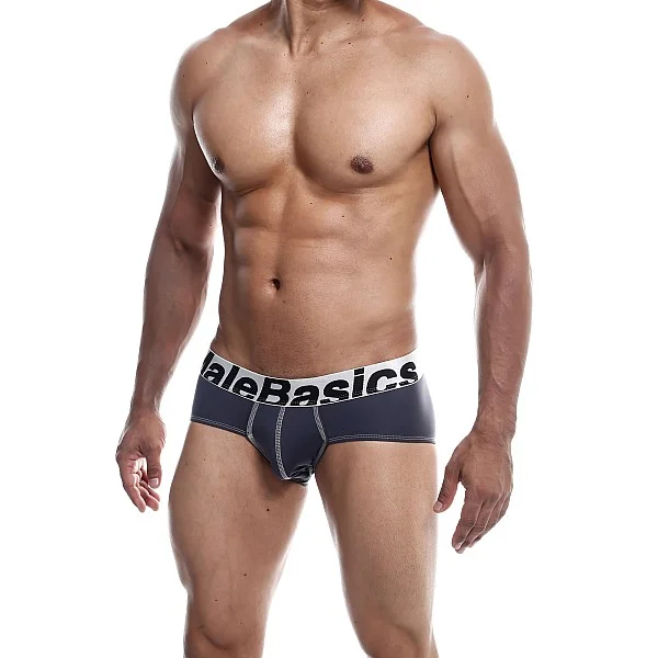 MaleBasics Microfiber Brief - Grijs van het merk Malebasics - Heren Lingerie - online bestellen bij Masculum.nl. De discrete online seks-toys en erotisch heren ondergoed winkel voor gay & hetero mannen.