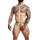 DNGEON Mirror Cockring Jockstrap - Goud van het merk DNGEON - Jockstraps - online kopen bij Masculum.nl. De discrete online seks-toys en erotisch heren ondergoed winkel voor gay & hetero mannen.