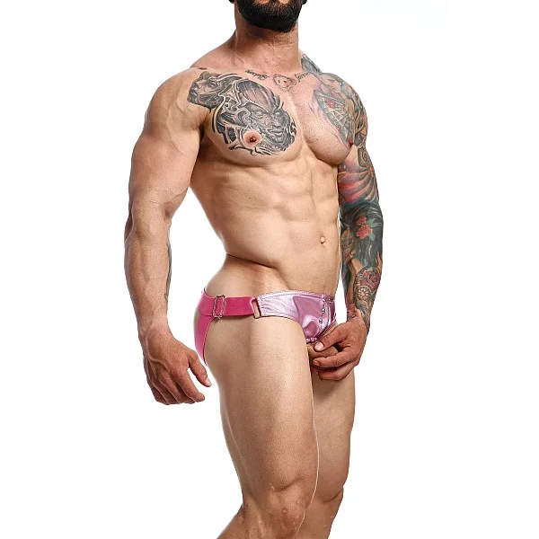 DNGEON Mirror Cockring Jockstrap - Roze van het merk DNGEON - Jockstraps - online kopen bij Masculum.nl. De discrete online seks-toys en erotisch heren ondergoed winkel voor gay & hetero mannen.
