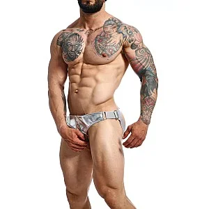 DNGEON Mirror Cockring Jockstrap - Zilver