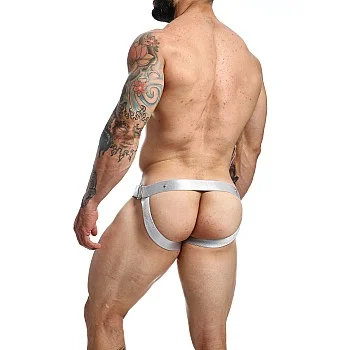 DNGEON Mirror Cockring Jockstrap - Zilver