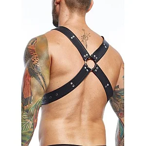 DNGEON Harness Belts Cross - Zwart