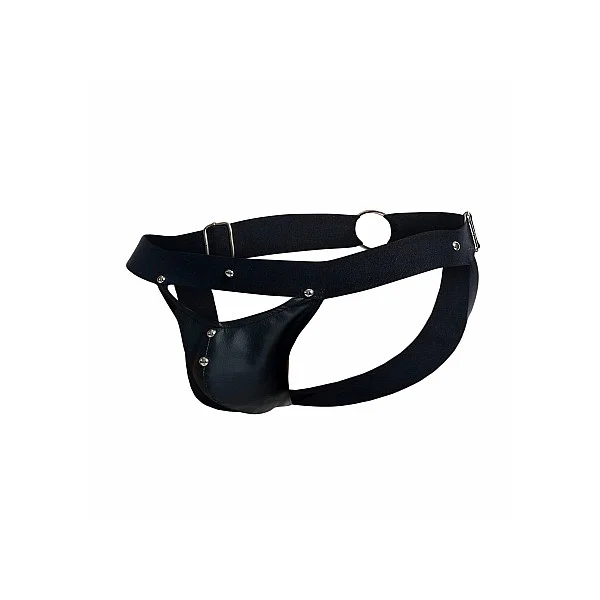 DNGEON Peekaboo Jockstrap - Zwart van het merk DNGEON - Jockstraps - online kopen bij Masculum.nl. De discrete online seks-toys en erotisch heren ondergoed winkel voor gay & hetero mannen.