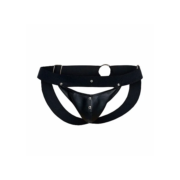 DNGEON Peekaboo Jockstrap - Zwart van het merk DNGEON - Jockstraps - online kopen bij Masculum.nl. De discrete online seks-toys en erotisch heren ondergoed winkel voor gay & hetero mannen.