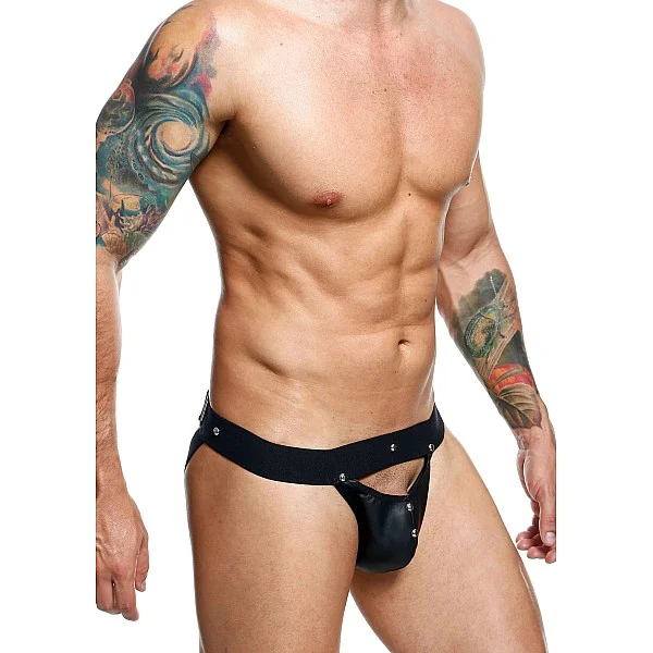 DNGEON Peekaboo Jockstrap - Zwart van het merk DNGEON - Jockstraps - online kopen bij Masculum.nl. De discrete online seks-toys en erotisch heren ondergoed winkel voor gay & hetero mannen.