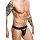 DNGEON Peekaboo Jockstrap - Zwart van het merk DNGEON - Jockstraps - online kopen bij Masculum.nl. De discrete online seks-toys en erotisch heren ondergoed winkel voor gay & hetero mannen.
