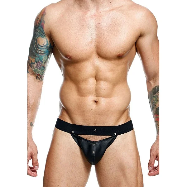 DNGEON Peekaboo Jockstrap - Zwart van het merk DNGEON - Jockstraps - online kopen bij Masculum.nl. De discrete online seks-toys en erotisch heren ondergoed winkel voor gay & hetero mannen.