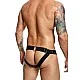 DNGEON Peekaboo Jockstrap - Zwart van het merk DNGEON - Jockstraps - online kopen bij Masculum.nl. De discrete online seks-toys en erotisch heren ondergoed winkel voor gay & hetero mannen.