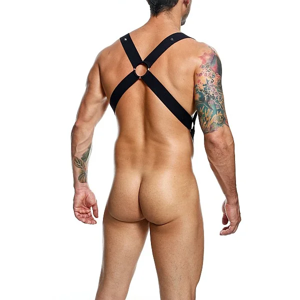 DNGEON Crossback Harnas - Zwart van het merk DNGEON - Harnassen - online kopen bij Masculum.nl. De discrete online seks-toys en erotisch heren ondergoed winkel voor gay & hetero mannen.
