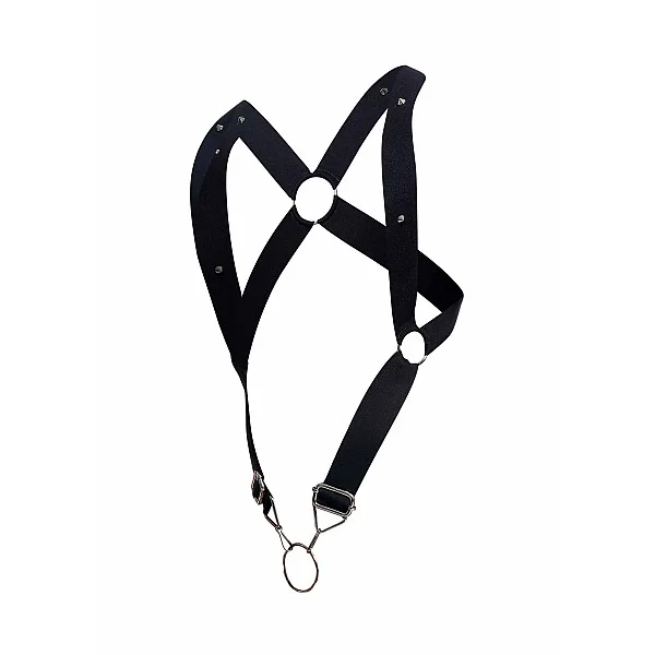 DNGEON Crossback Harnas - Zwart van het merk DNGEON - Harnassen - online kopen bij Masculum.nl. De discrete online seks-toys en erotisch heren ondergoed winkel voor gay & hetero mannen.