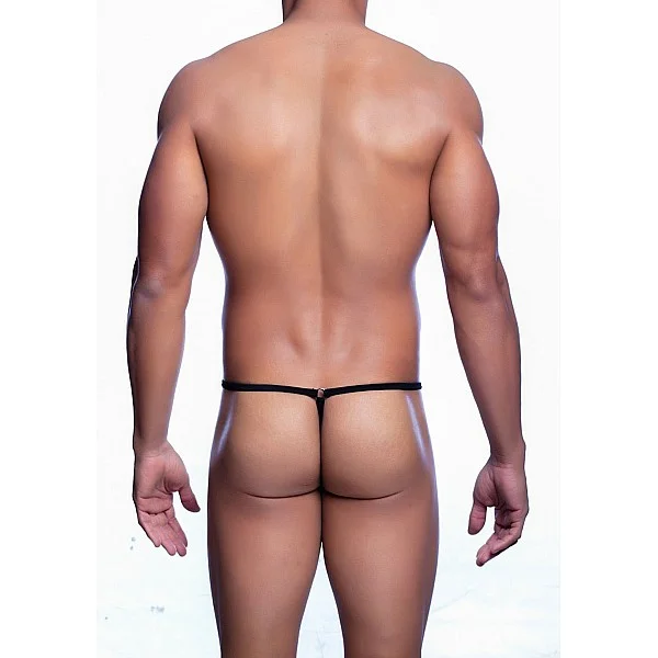 Tear Drop Thong - Zwart van het merk MOB Eroticwear - Heren Lingerie - online bestellen bij Masculum.nl. De discrete online seks-toys en erotisch heren ondergoed winkel voor gay & hetero mannen.