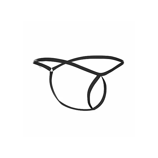 Tear Drop Thong - Zwart van het merk MOB Eroticwear - Heren Lingerie - online bestellen bij Masculum.nl. De discrete online seks-toys en erotisch heren ondergoed winkel voor gay & hetero mannen.