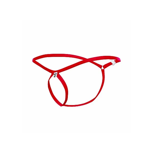 Tear Drop Thong - Rood van het merk MOB Eroticwear - Heren Lingerie - online bestellen bij Masculum.nl. De discrete online seks-toys en erotisch heren ondergoed winkel voor gay & hetero mannen.