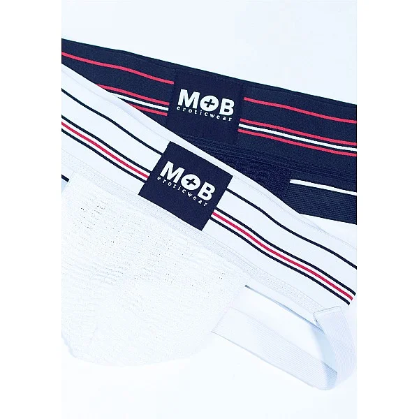 Fetish Classic Wide Jockstrap - Zwart van het merk MOB Eroticwear - Heren Lingerie - online kopen bij Masculum.nl. De discrete online seks-toys en erotisch heren ondergoed winkel voor gay & hetero mannen.