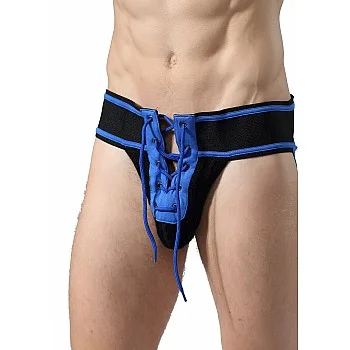 Fetish Football Jockstrap - Blauw