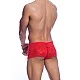 Rose Lace Boy Short - Rood van het merk MOB Eroticwear - Heren Lingerie - online bestellen bij Masculum.nl. De discrete online seks-toys en erotisch heren ondergoed winkel voor gay & hetero mannen.