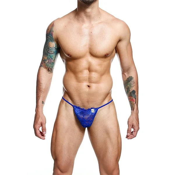 Lace Thong - Royal van het merk MOB Eroticwear - Heren Lingerie - online bestellen bij Masculum.nl. De discrete online seks-toys en erotisch heren ondergoed winkel voor gay & hetero mannen.