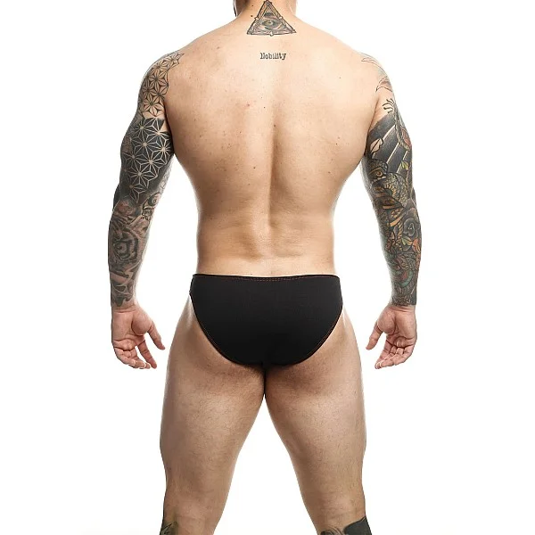 MOB Toucan Bikini - Zwart van het merk MOB Eroticwear - Heren Lingerie - online bestellen bij Masculum.nl. De discrete online seks-toys en erotisch heren ondergoed winkel voor gay & hetero mannen.