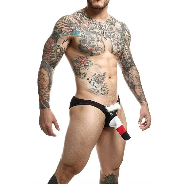 MOB Toucan Bikini - Zwart van het merk MOB Eroticwear - Heren Lingerie - online bestellen bij Masculum.nl. De discrete online seks-toys en erotisch heren ondergoed winkel voor gay & hetero mannen.