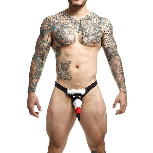 MOB Toucan Bikini - Zwart van het merk MOB Eroticwear - Heren Lingerie - online bestellen bij Masculum.nl. De discrete online seks-toys en erotisch heren ondergoed winkel voor gay & hetero mannen.