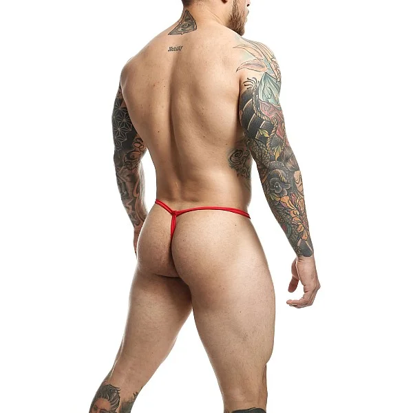 MOB Elephant Thong - Rood van het merk MOB Eroticwear - Heren Lingerie - online bestellen bij Masculum.nl. De discrete online seks-toys en erotisch heren ondergoed winkel voor gay & hetero mannen.