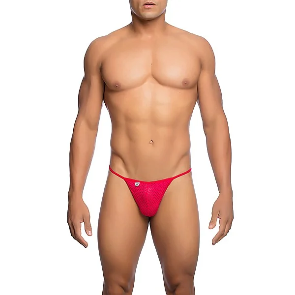 MOB Microfiber V-String - Rood van het merk MOB Eroticwear - Heren Lingerie - online kopen bij Masculum.nl. De discrete online seks-toys en erotisch heren ondergoed winkel voor gay & hetero mannen.