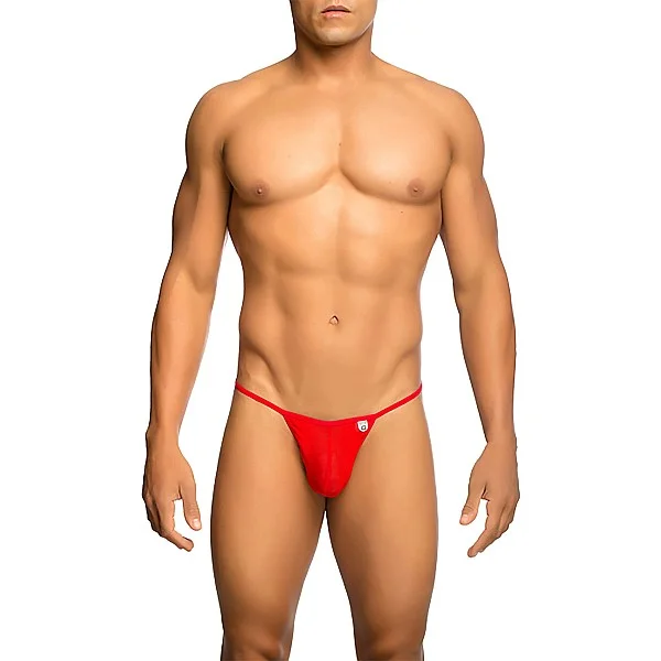 MOB Sheer T-Back Thong - Rood van het merk MOB Eroticwear - Heren Lingerie - online bestellen bij Masculum.nl. De discrete online seks-toys en erotisch heren ondergoed winkel voor gay & hetero mannen.