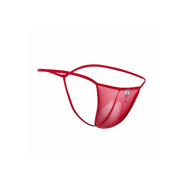 MOB Sheer T-Back Thong - Rood van het merk MOB Eroticwear - Heren Lingerie - online bestellen bij Masculum.nl. De discrete online seks-toys en erotisch heren ondergoed winkel voor gay & hetero mannen.