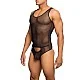 Mob Men's Sexy All Over Sheer Body - Zwart van het merk MOB Eroticwear - Herenbody's - online kopen bij Masculum.nl. De discrete online seks-toys en erotisch heren ondergoed winkel voor gay & hetero mannen.