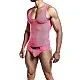 Mob Men's Sexy All Over Sheer Body - Roze van het merk MOB Eroticwear - Herenbody's - online kopen bij Masculum.nl. De discrete online seks-toys en erotisch heren ondergoed winkel voor gay & hetero mannen.