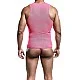 Mob Men's Sexy All Over Sheer Body - Roze van het merk MOB Eroticwear - Herenbody's - online kopen bij Masculum.nl. De discrete online seks-toys en erotisch heren ondergoed winkel voor gay & hetero mannen.