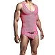 Mob Men's Sexy All Over Sheer Body - Roze van het merk MOB Eroticwear - Herenbody's - online kopen bij Masculum.nl. De discrete online seks-toys en erotisch heren ondergoed winkel voor gay & hetero mannen.
