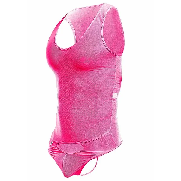 Mob Men's Sexy All Over Sheer Body - Roze van het merk MOB Eroticwear - Herenbody's - online kopen bij Masculum.nl. De discrete online seks-toys en erotisch heren ondergoed winkel voor gay & hetero mannen.