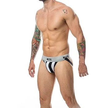 MOB Stripe Classic Jock - Wit