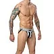 MOB Stripe Classic Jock - Wit van het merk MOB Eroticwear - Heren Lingerie - online kopen bij Masculum.nl. De discrete online seks-toys en erotisch heren ondergoed winkel voor gay & hetero mannen.