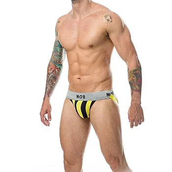 MOB Stripe Classic Jock - Geel