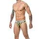 MOB Stripe Classic Jock - Geel van het merk MOB Eroticwear - Heren Lingerie - online kopen bij Masculum.nl. De discrete online seks-toys en erotisch heren ondergoed winkel voor gay & hetero mannen.