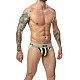MOB Stripe Classic Jock - Geel van het merk MOB Eroticwear - Heren Lingerie - online kopen bij Masculum.nl. De discrete online seks-toys en erotisch heren ondergoed winkel voor gay & hetero mannen.